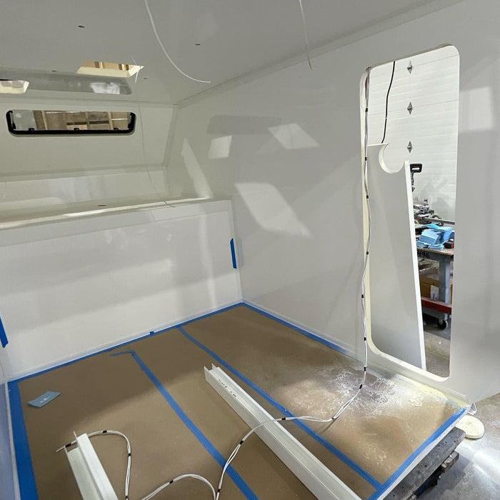 interior flat bed with departure angle