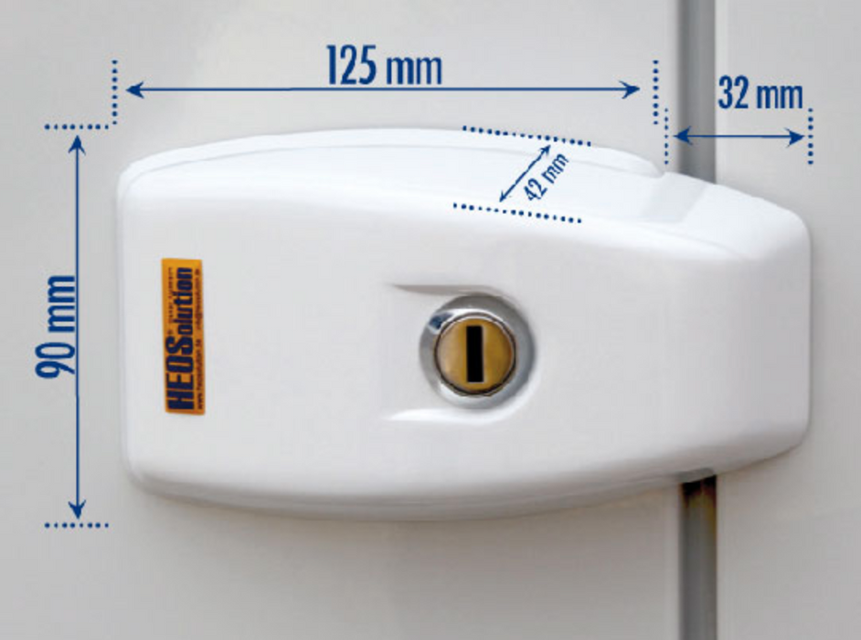 metric measurements for security lock
