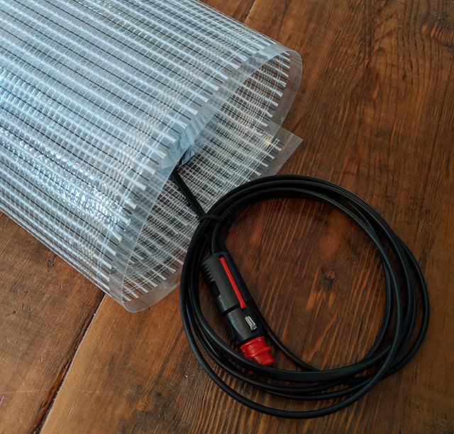 Heated flooring mat