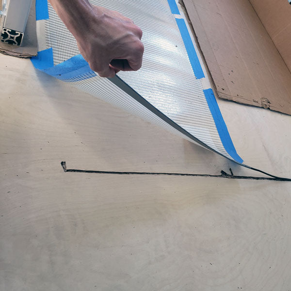 installed heated flooring