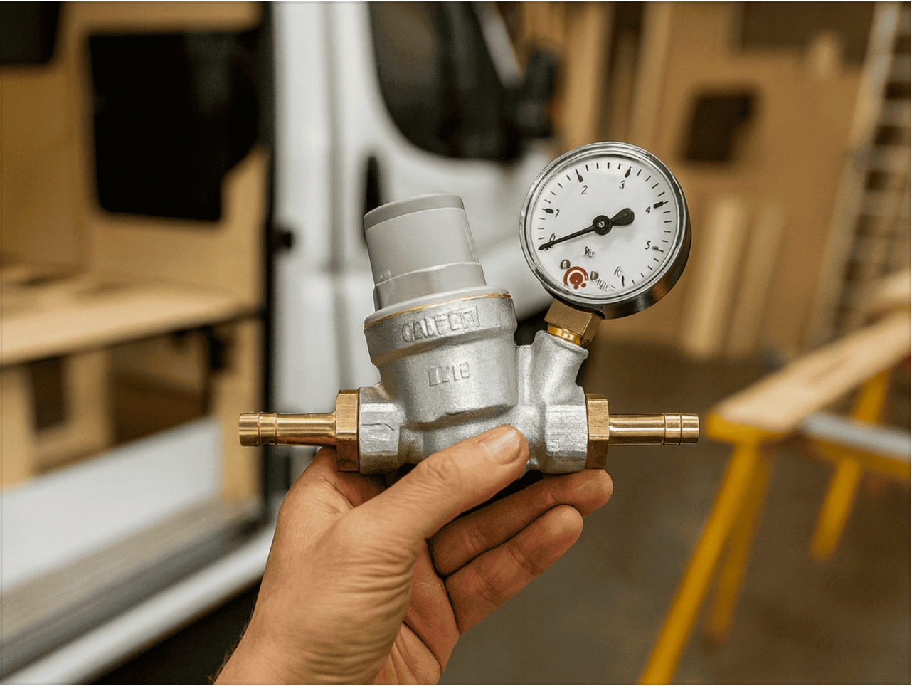 How to properly adjust and install the pressure reducer in your camper – this is how you avoid a dripping safety valve.