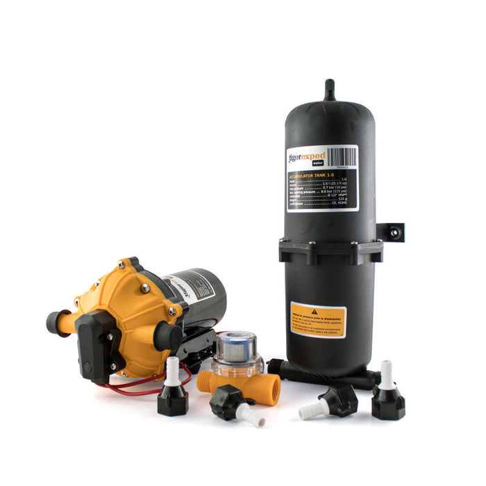 [Tigerexped] Heavy-Duty 12V Water Pump + Accumulator Tank Bundle