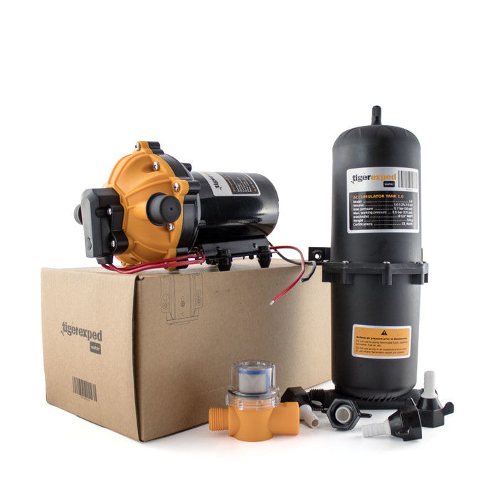 [Tigerexped] Heavy-Duty 12V Water Pump + Accumulator Tank Bundle