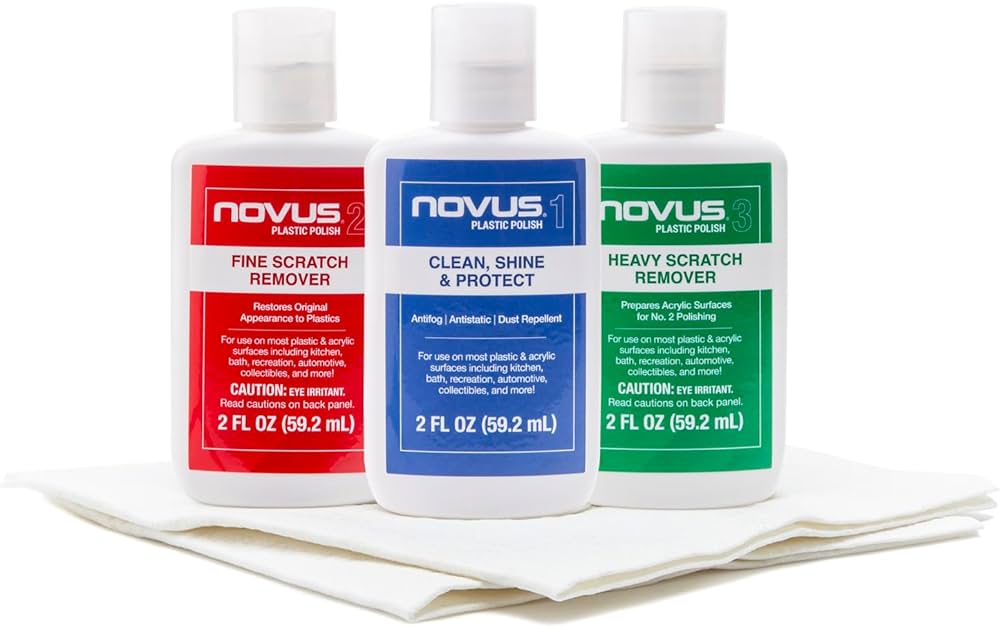 [NOVUS] Acrylic Cleaner & Polish (3 steps Kit)
