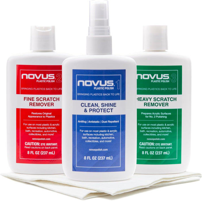 [NOVUS] Acrylic Cleaner & Polish (3 steps Kit)