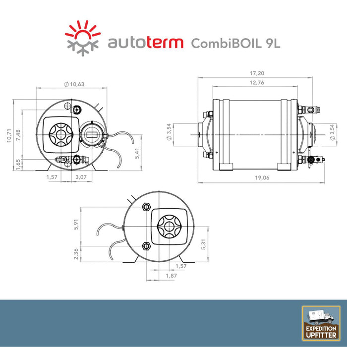 [Autoterm] CombiBOIL Water Heater with HOT SHOWER KIT [9 or 12L] by Tigerexped