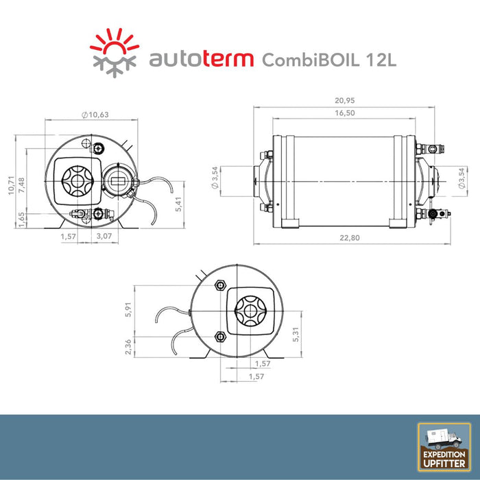 [Autoterm] CombiBOIL Water Heater with HOT SHOWER KIT [9 or 12L] by Tigerexped