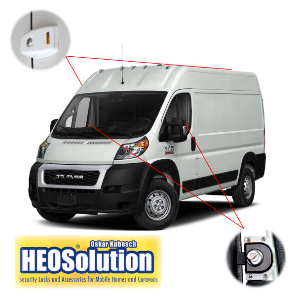HEO Solution Dodge Promaster (2014-26) Full Van Lock Set - Keyed Alike
