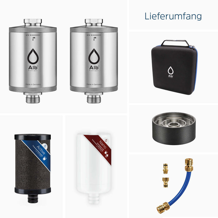 [Alb Filter®] MOBIL FUSION Camping Set - Drinking Water Filter | With Suitcase