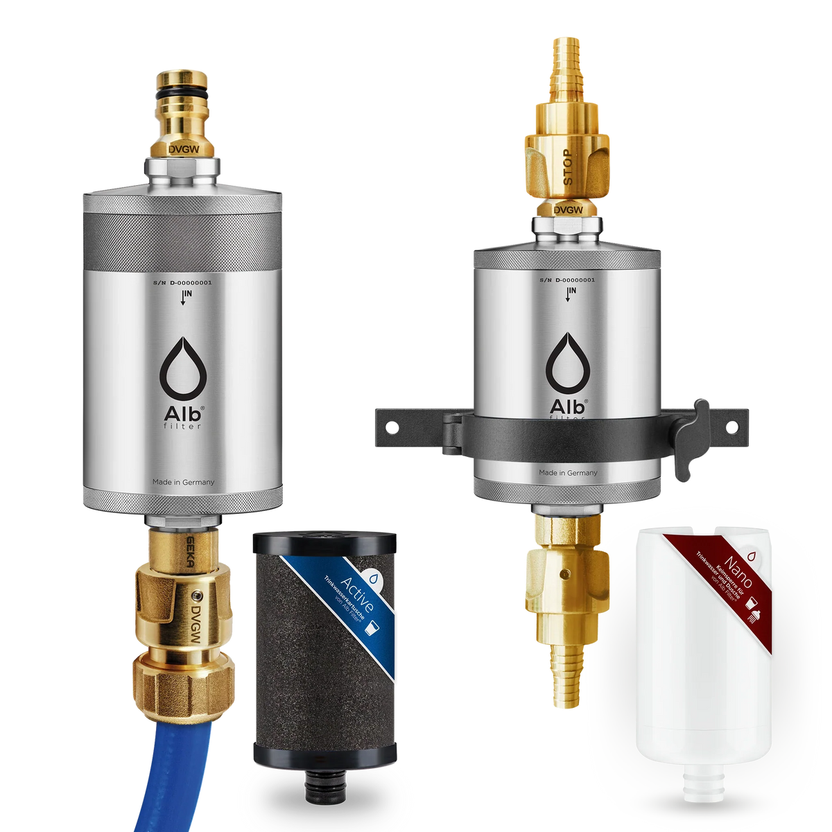 Alb filter pro camper set drinking water filter combination - with geka connection