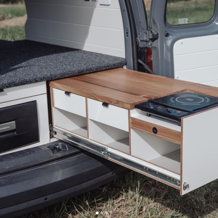 [RV LABS] Locking Drawer Latch - Matte Black [42 or 100mm]