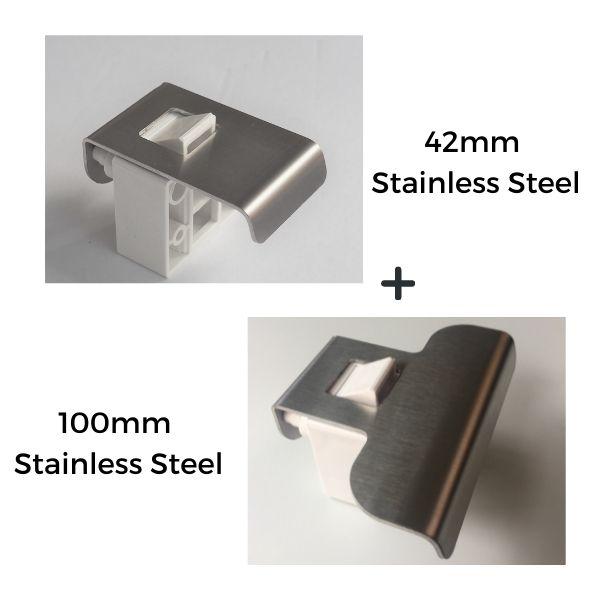 42mm and 100mm drawer latch stainless steel