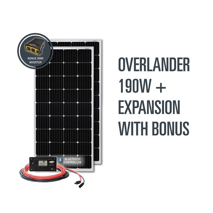 Overlander Solar Kit + Expansion Kit (380 watts) by Go Power
