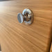 stainless steel heavy duty push lock installed on cabinet